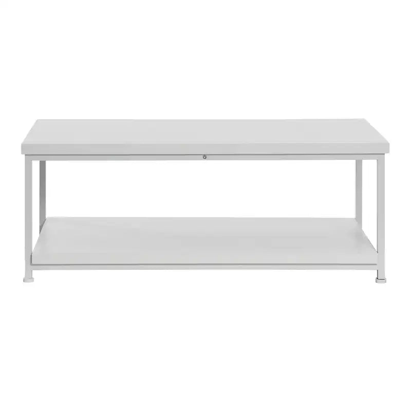Table basse rectangulaire Jamestown avec étagère de rangement