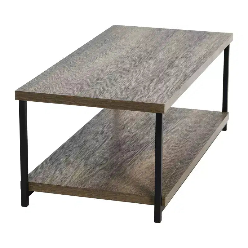 Table basse rectangulaire Jamestown avec étagère de rangement