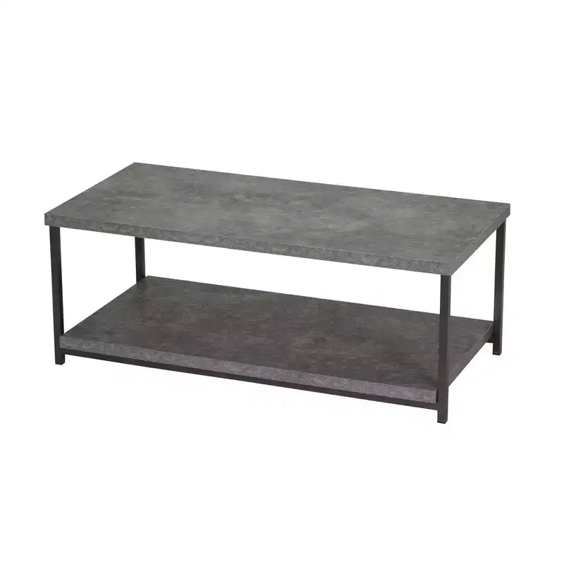 Table basse rectangulaire Jamestown avec étagère de rangement