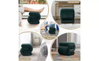 Repose-pieds ottoman 20W en velours en forme de S, repose-pieds d'appoint moderne