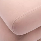 Repose-pieds ottoman 20W en velours en forme de S, repose-pieds d'appoint moderne