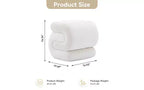Repose-pieds ottoman 20W en velours en forme de S, repose-pieds d'appoint moderne