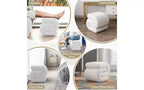Repose-pieds ottoman 20W en velours en forme de S, repose-pieds d'appoint moderne