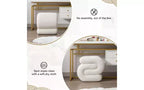 Repose-pieds ottoman 20W en velours en forme de S, repose-pieds d'appoint moderne