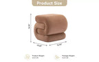 Repose-pieds ottoman 20W en velours en forme de S, repose-pieds d'appoint moderne
