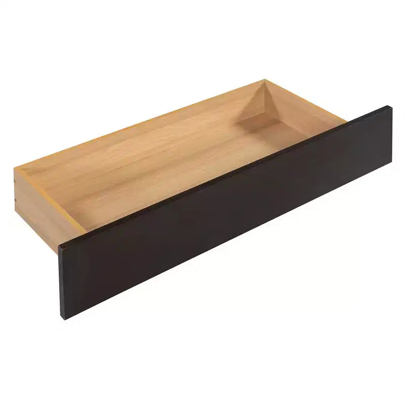 Lit plateforme de rangement Queen avec 2 tiroirs, lit gigogne T-XL et tête de lit rembourrée en PU, blanc/noyer