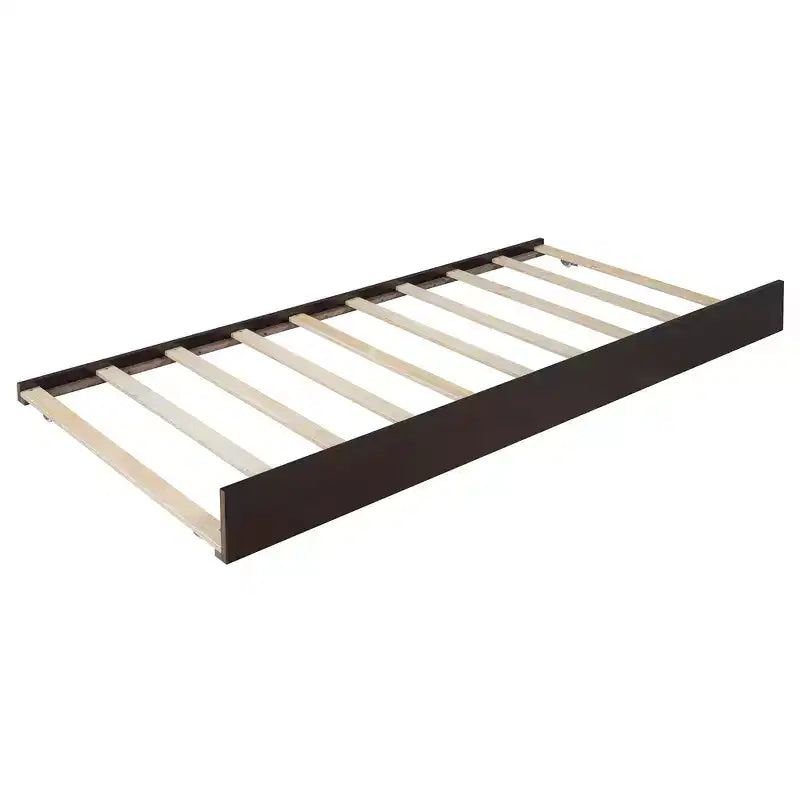 Lit plateforme de rangement Queen avec 2 tiroirs, lit gigogne T-XL et tête de lit rembourrée en PU, blanc/noyer