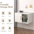 Organisateur de rangement cube avec porte coulissante, étagère empilable et système de casiers modulaires