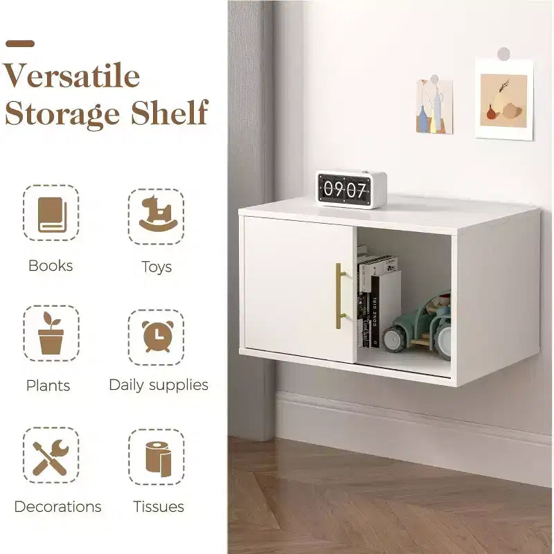 Organisateur de rangement cube avec porte coulissante, étagère empilable et système de casiers modulaires