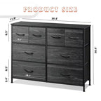 Commode large en tissu à 8 tiroirs, meuble de rangement pour chambre, placard et entrée
