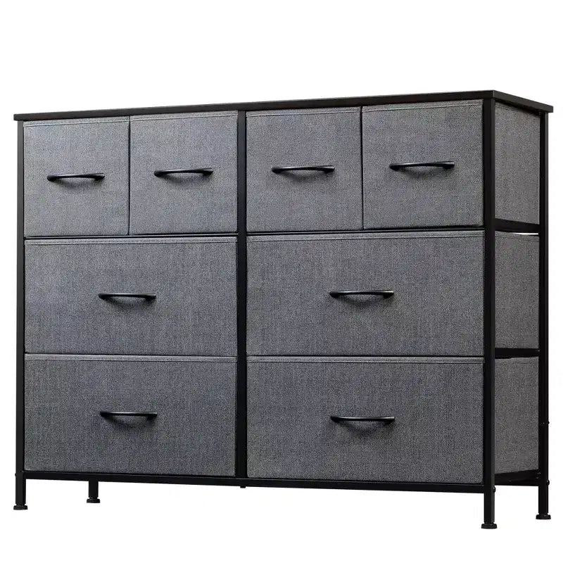 Commode large en tissu à 8 tiroirs, meuble de rangement pour chambre, placard et entrée