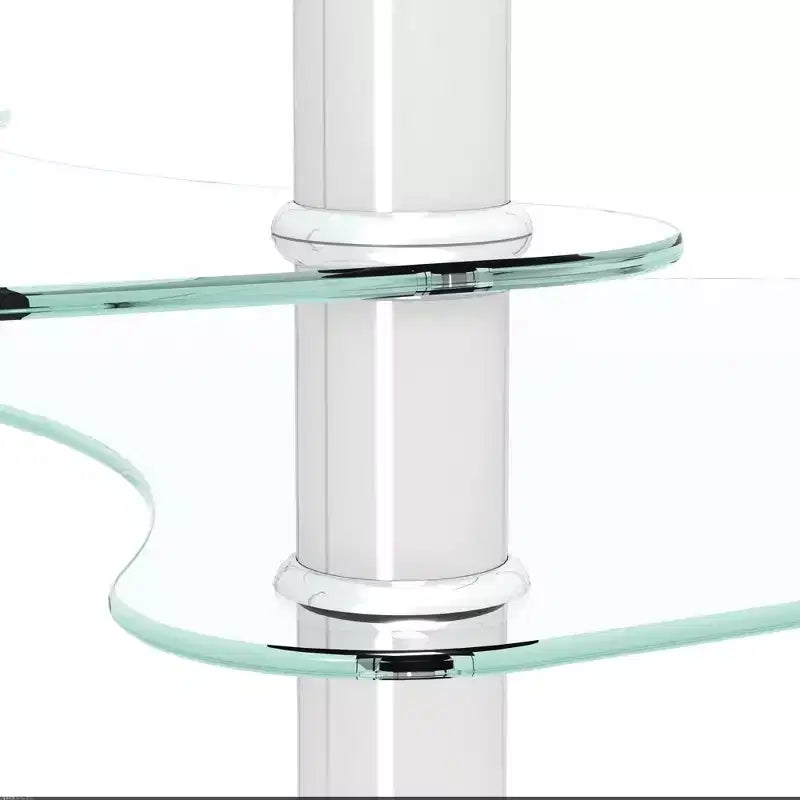 Table basse ovale en verre, table d'appoint moderne pour salon, plateau transparent/noir