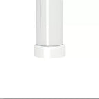 Table basse ovale en verre, table d'appoint moderne pour salon, plateau transparent/noir
