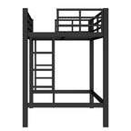 Lit mezzanine en métal une place avec échelle et barrière de sécurité arquée, peu encombrant, pas besoin de sommier tapissier, rose