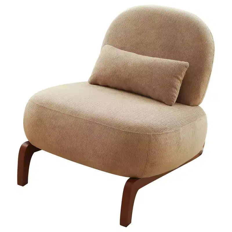 Fauteuil de lecture moderne et mignon sans accoudoirs pour salon, chambre ou balcon