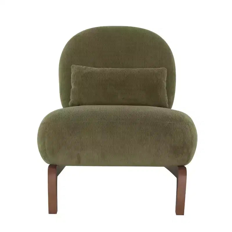 Fauteuil de lecture moderne et mignon sans accoudoirs pour salon, chambre ou balcon