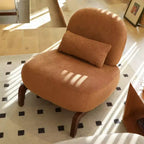 Fauteuil de lecture moderne et mignon sans accoudoirs pour salon, chambre ou balcon