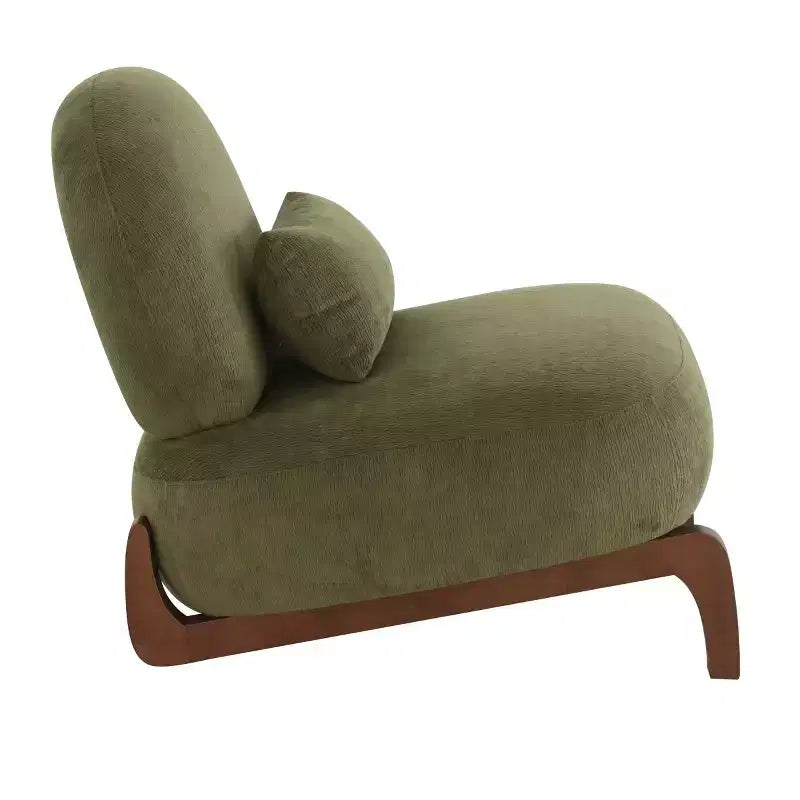 Fauteuil de lecture moderne et mignon sans accoudoirs pour salon, chambre ou balcon