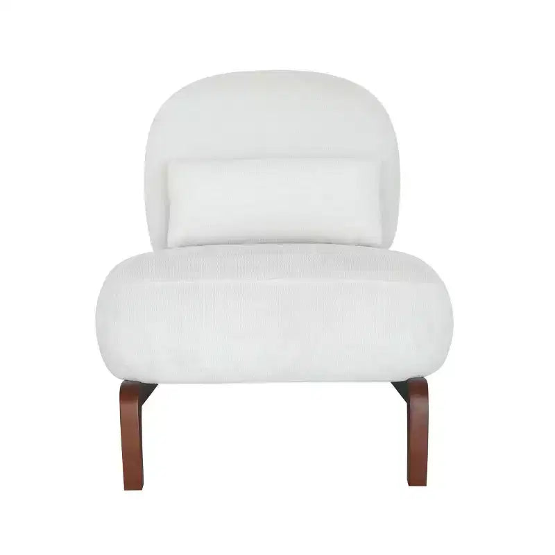Fauteuil de lecture moderne et mignon sans accoudoirs pour salon, chambre ou balcon