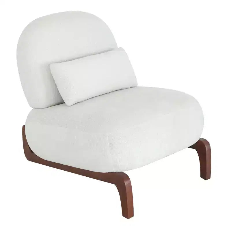 Fauteuil de lecture moderne et mignon sans accoudoirs pour salon, chambre ou balcon