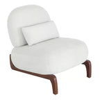Fauteuil de lecture moderne et mignon sans accoudoirs pour salon, chambre ou balcon