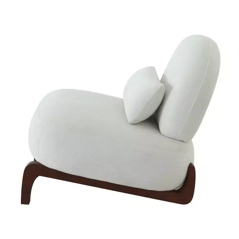 Fauteuil de lecture moderne et mignon sans accoudoirs pour salon, chambre ou balcon