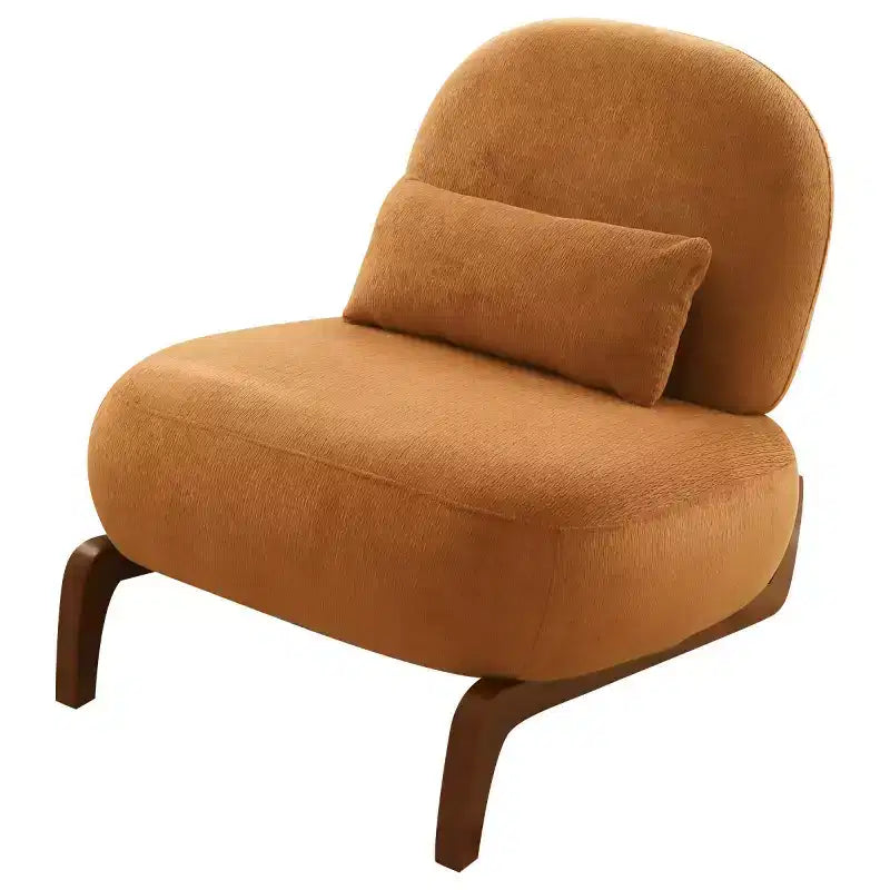 Fauteuil de lecture moderne et mignon sans accoudoirs pour salon, chambre ou balcon