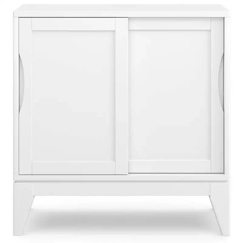 Meuble bas Pearson, blanc, meuble d'appoint moderne pour salon