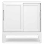 Meuble bas Pearson, blanc, meuble d'appoint moderne pour salon