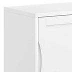 Meuble bas Pearson, blanc, meuble d'appoint moderne pour salon