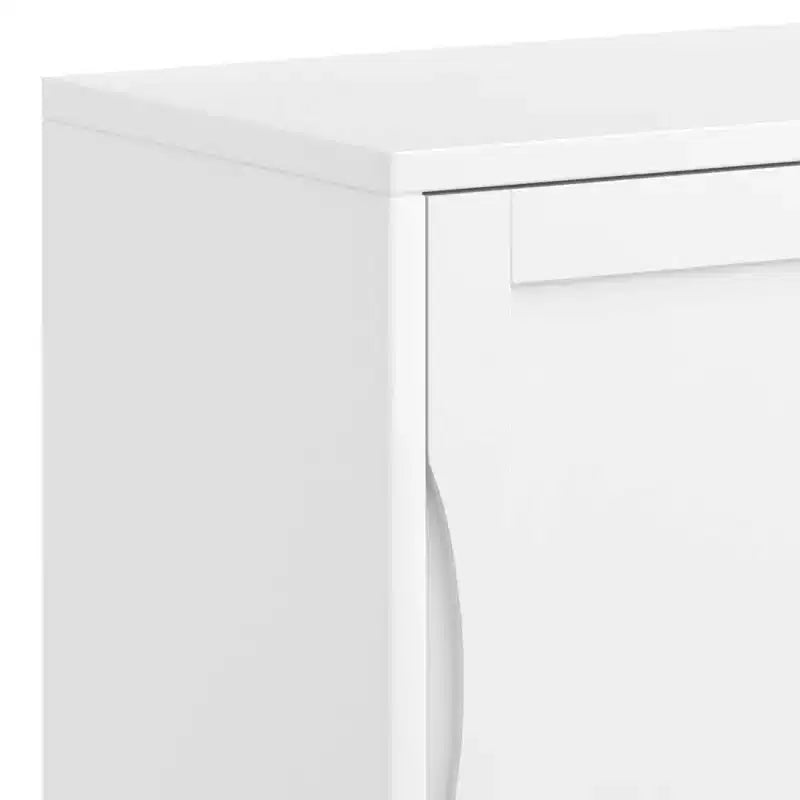 Meuble bas Pearson, blanc, meuble d'appoint moderne pour salon
