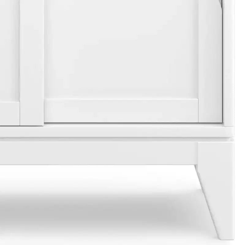 Meuble bas Pearson, blanc, meuble d'appoint moderne pour salon