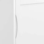 Meuble bas Pearson, blanc, meuble d'appoint moderne pour salon