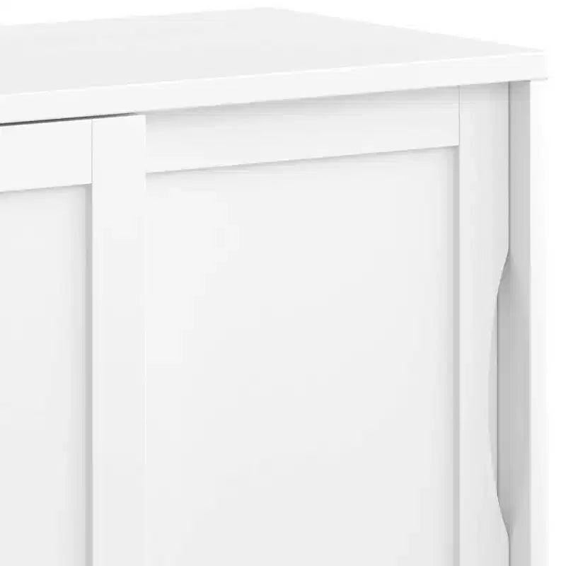 Meuble bas Pearson, blanc, meuble d'appoint moderne pour salon