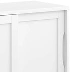 Meuble bas Pearson, blanc, meuble d'appoint moderne pour salon
