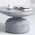 30.12" Laddie Coffee Table Weathered Gray Finish - Acme Furniture
