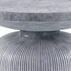 Table basse de style Laddie de 76,5 cm, finition gris patiné