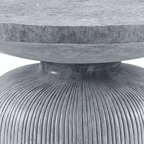 Table basse de style Laddie de 76,5 cm, finition gris patiné