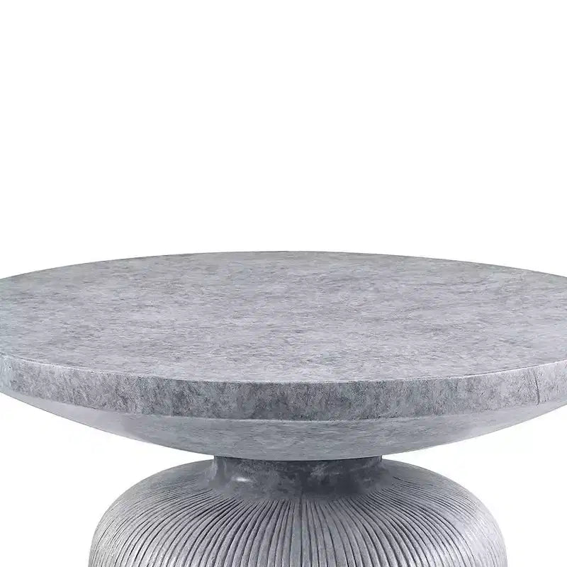 Table basse de style Laddie de 76,5 cm, finition gris patiné