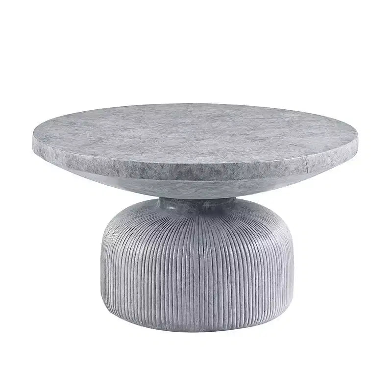 Table basse de style Laddie de 76,5 cm, finition gris patiné