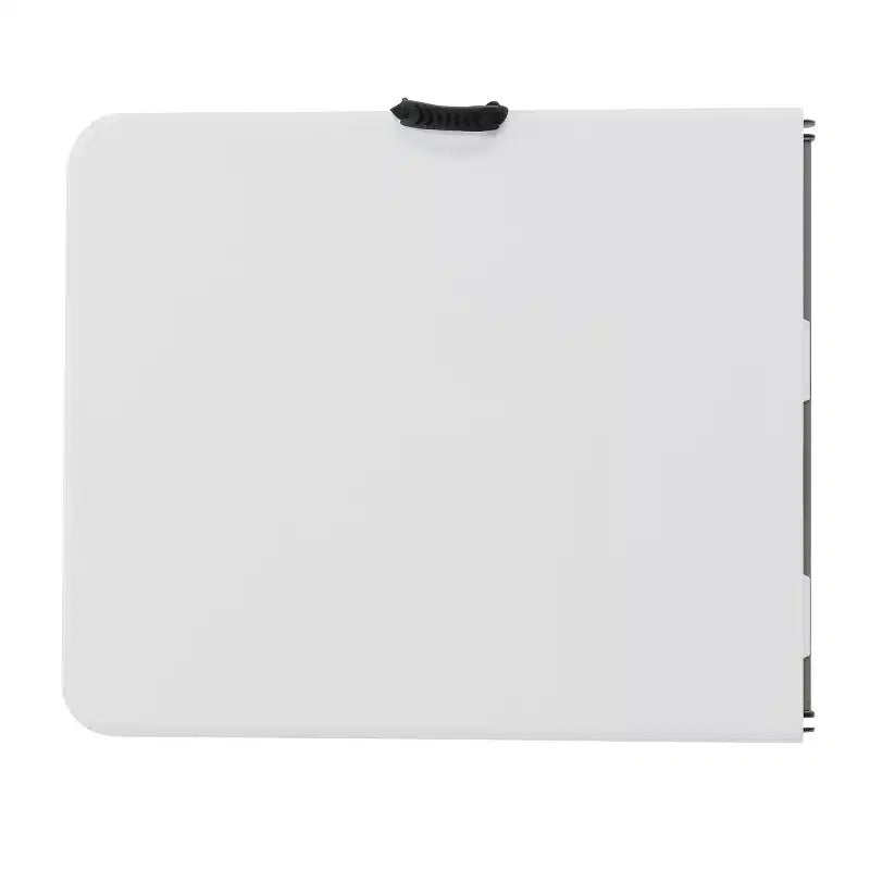 Table pliante en plastique de 6 pieds en blanc, table portable légère pour utilisation intérieure/extérieure