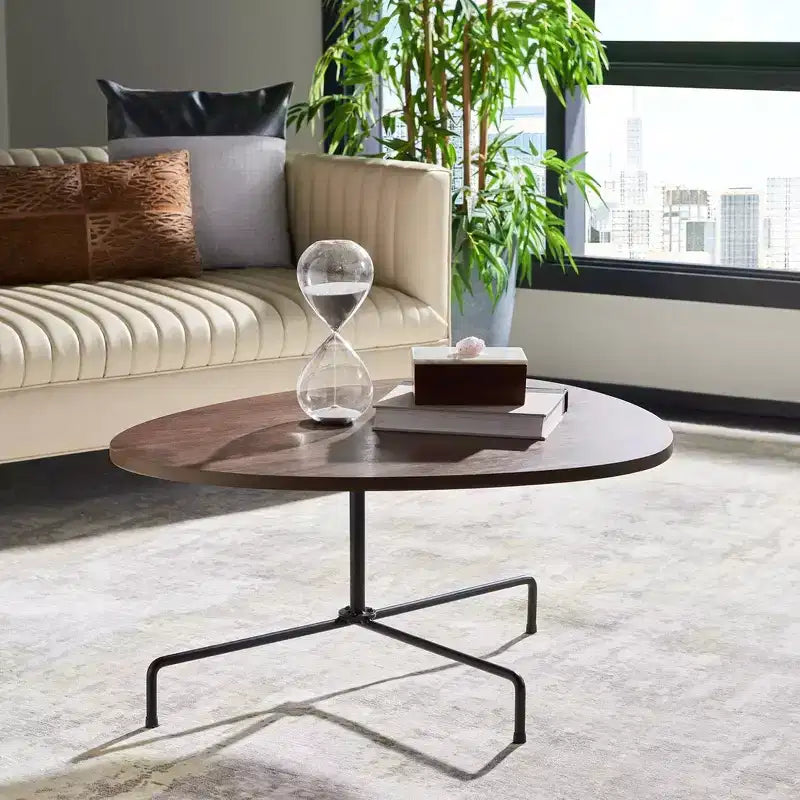 Table basse trépied Berlin, table d'appoint moderne avec pieds trépied