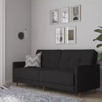 Canapé-lit futon convertible Coil, canapé-lit avec dossier réglable, couchage moderne pour salon
