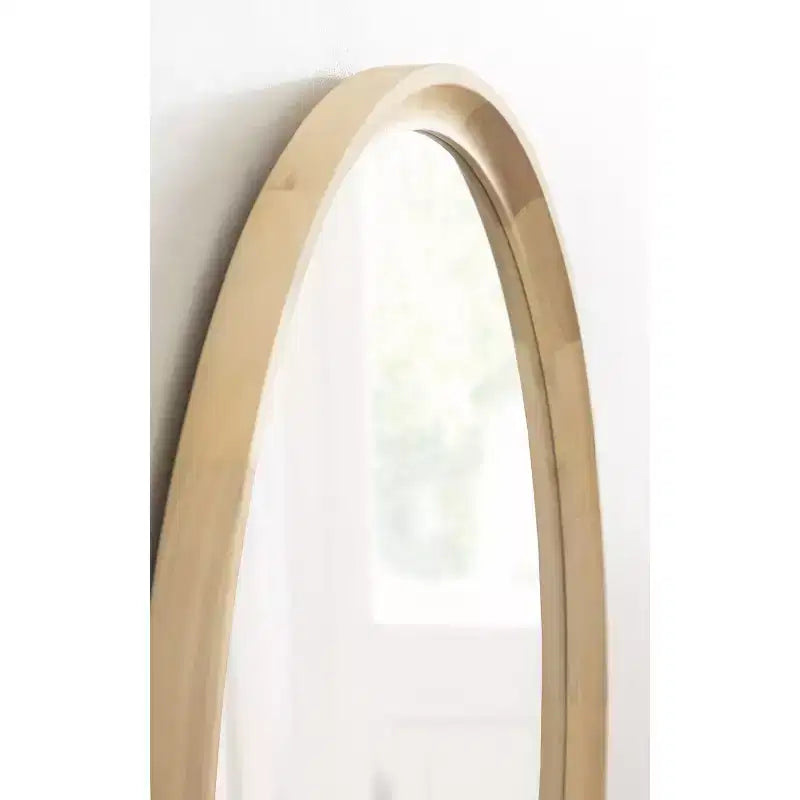 Miroir mural rond en bois avec cadre décoratif, miroir à suspendre pour la décoration intérieure