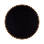 Miroir mural rond en bois avec cadre décoratif, miroir à suspendre pour la décoration intérieure