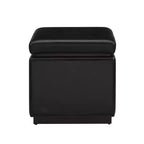 Pouf  carré en similicuir, repose-pieds d'appoint moderne