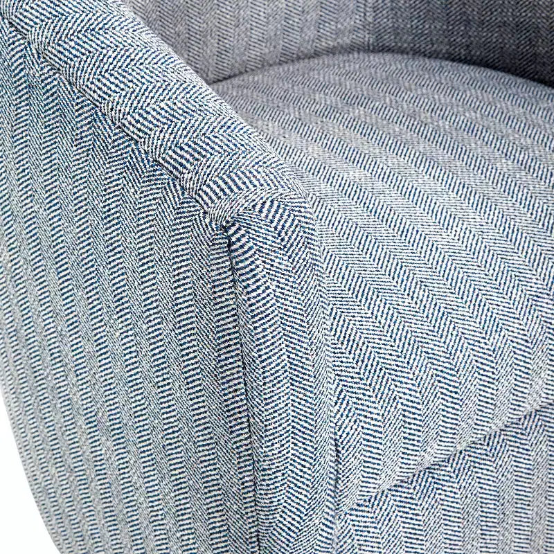 Fauteuil pivotant Lynton, fauteuil pivotant moderne rembourré à 360° pour salon