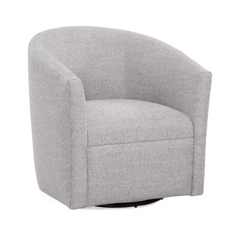 Fauteuil pivotant Lynton, fauteuil pivotant moderne rembourré à 360° pour salon
