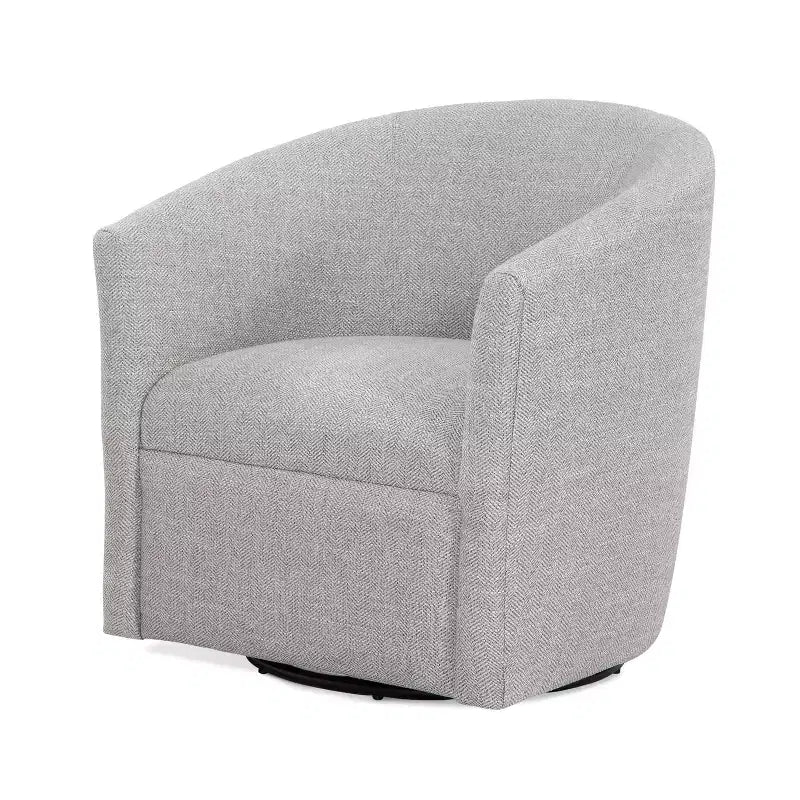 Fauteuil pivotant Lynton, fauteuil pivotant moderne rembourré à 360° pour salon