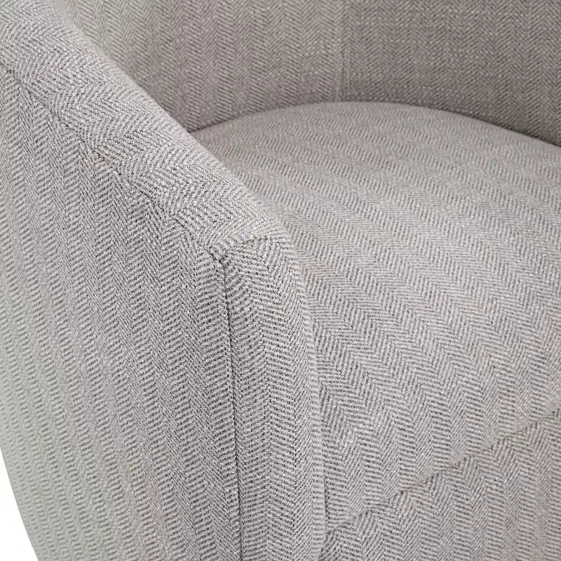 Fauteuil pivotant Lynton, fauteuil pivotant moderne rembourré à 360° pour salon